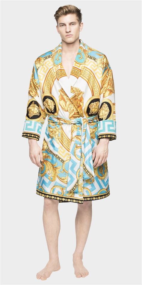 versace robe blue and gold|Versace bathrobe kenya.